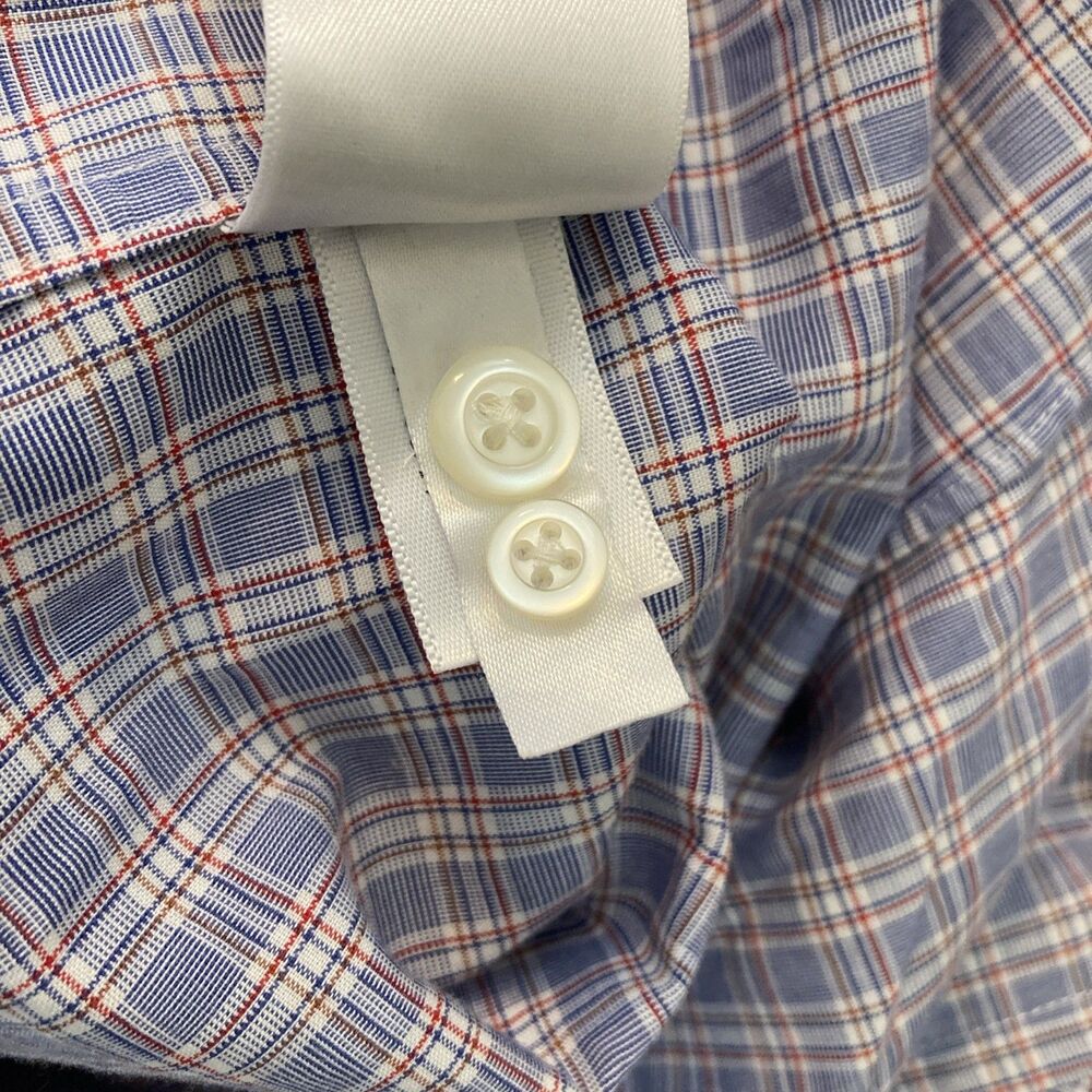 Banana Republic Men's L Camden Fit Non-Iron Button Up Plaid Long Sleeve Shirt - Picture 11 of 13
